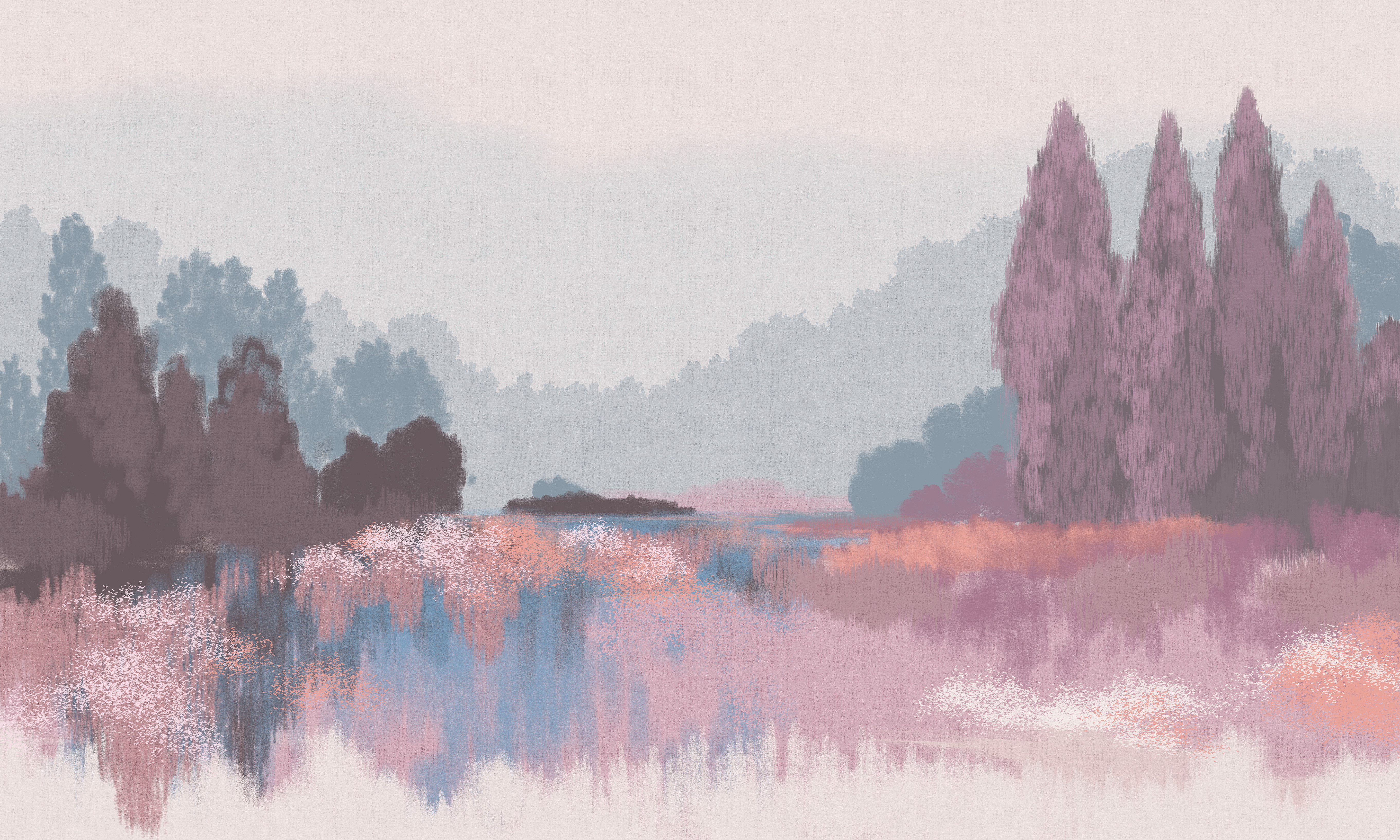 Панно Loymina Пейзаж 2 Амурский лес ART22 007 3×5